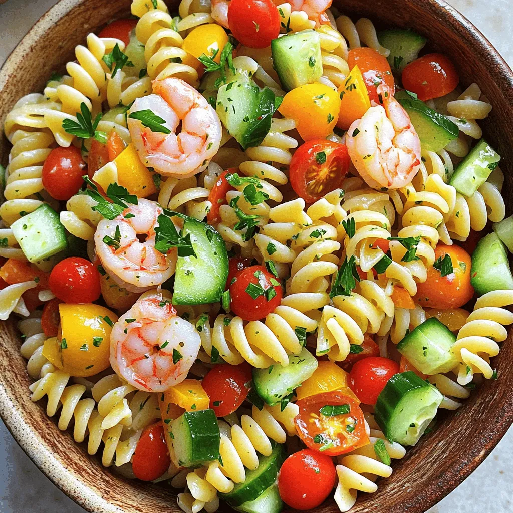 Savory Shrimp Pasta Salad with Italian Dressing
