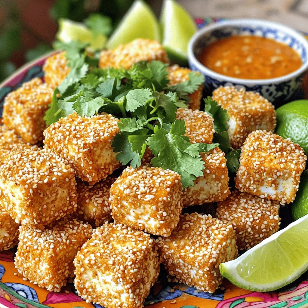Air Fryer Sesame Tofu Bites Crispy and Flavorful Snack