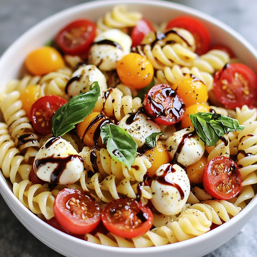 Balsamic Caprese Pasta Salad Fresh and Flavorful Dish