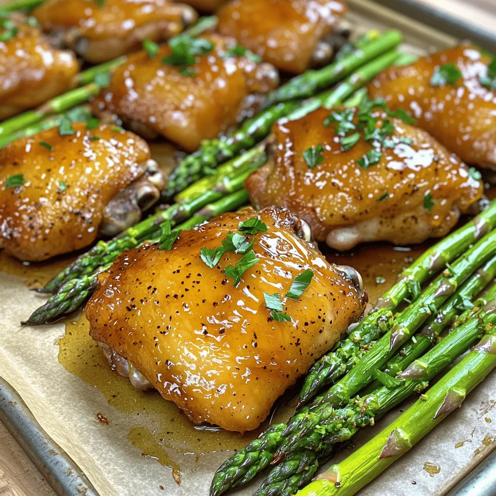 Truffle Honey Chicken with Asparagus Delight Dish