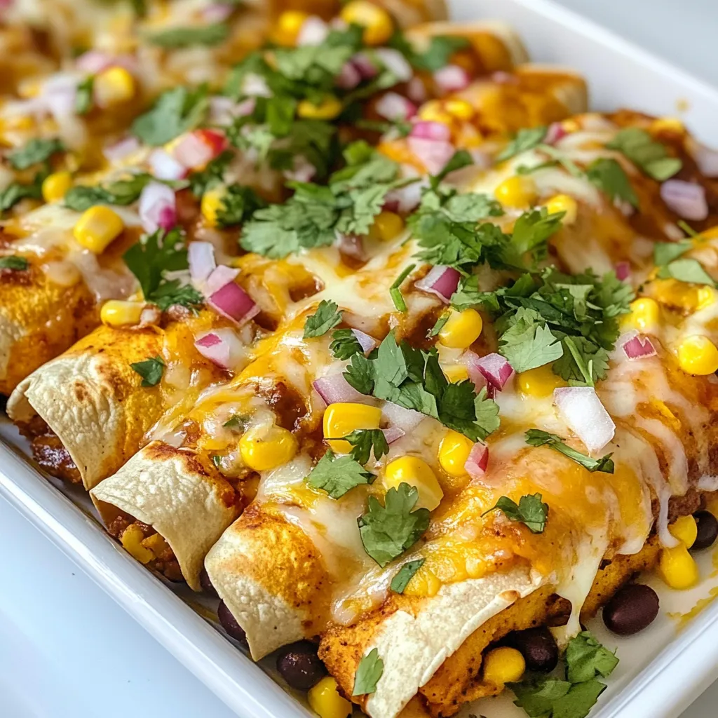 Sweet Potato Black Bean Enchiladas Delightful Recipe