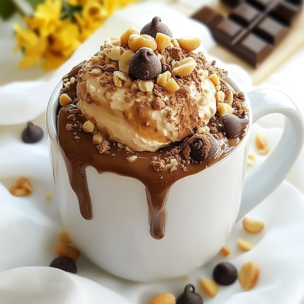 Chocolate Peanut Butter Mug Cake Delicious Dessert