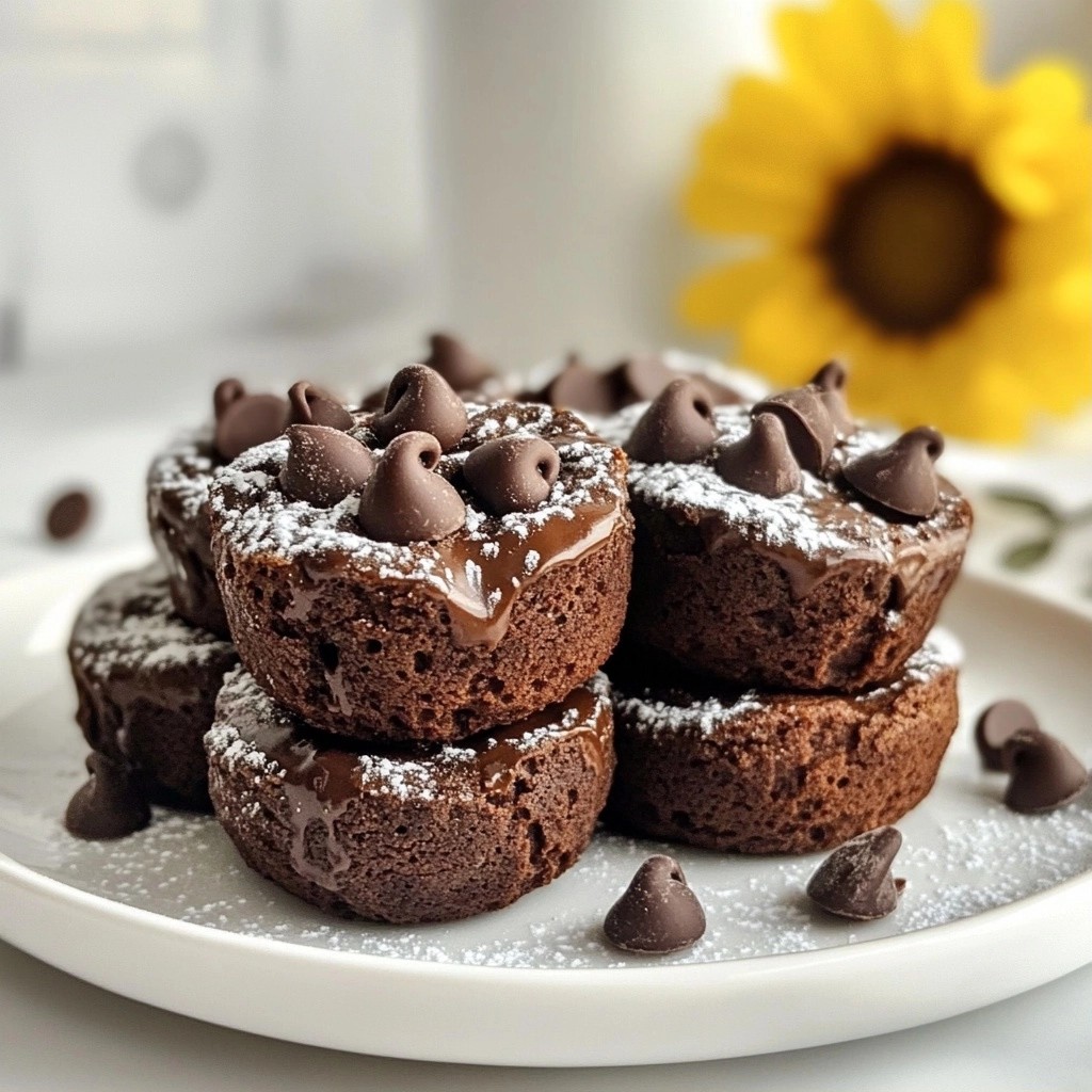 Gooey Air Fryer Chocolate Chip Brownie Bites Delight