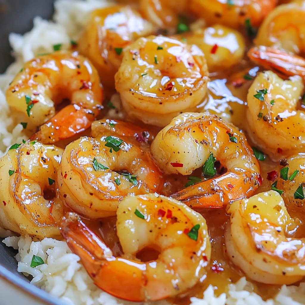 Honey Garlic Butter Shrimp Skillet Quick and Tasty Meal