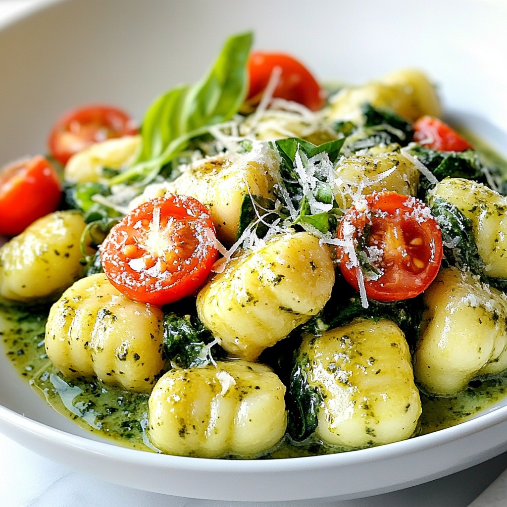 Creamy Pesto Gnocchi Quick and Easy Dinner Recipe