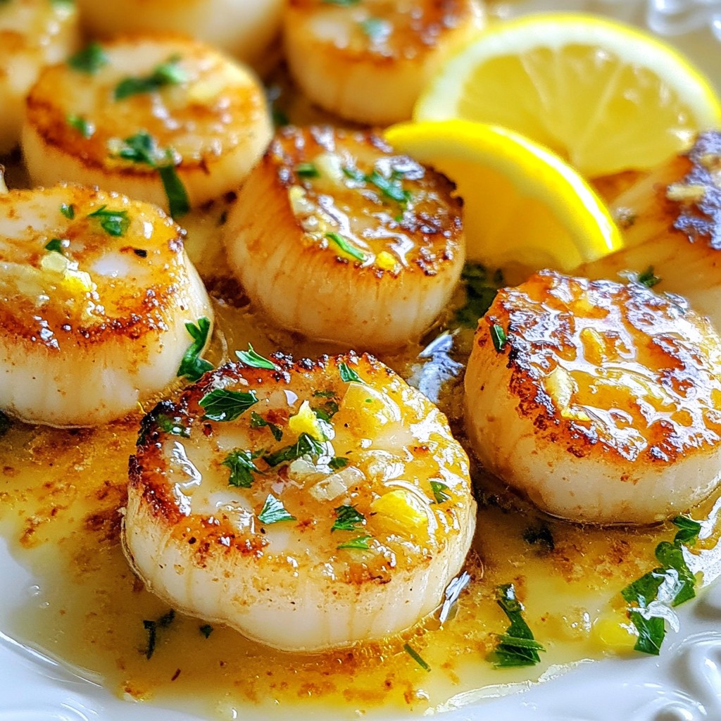 Lemon Garlic Butter Scallops Simple and Tasty Recipe