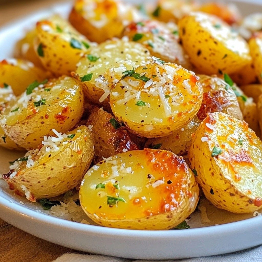 Golden Air Fryer Garlic Parmesan Potatoes Delightful Recipe
