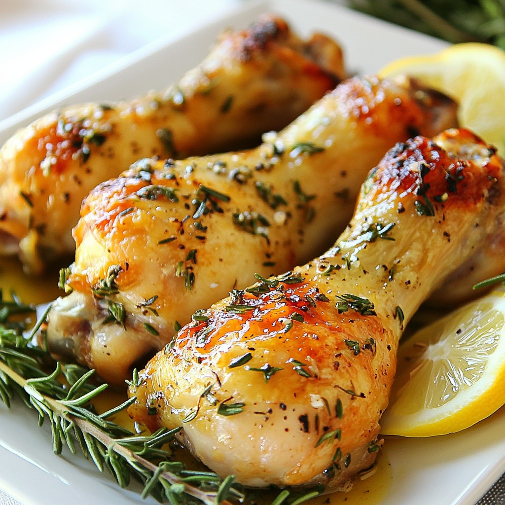 Garlic Herb Roasted Chicken Drumsticks Flavor Boost