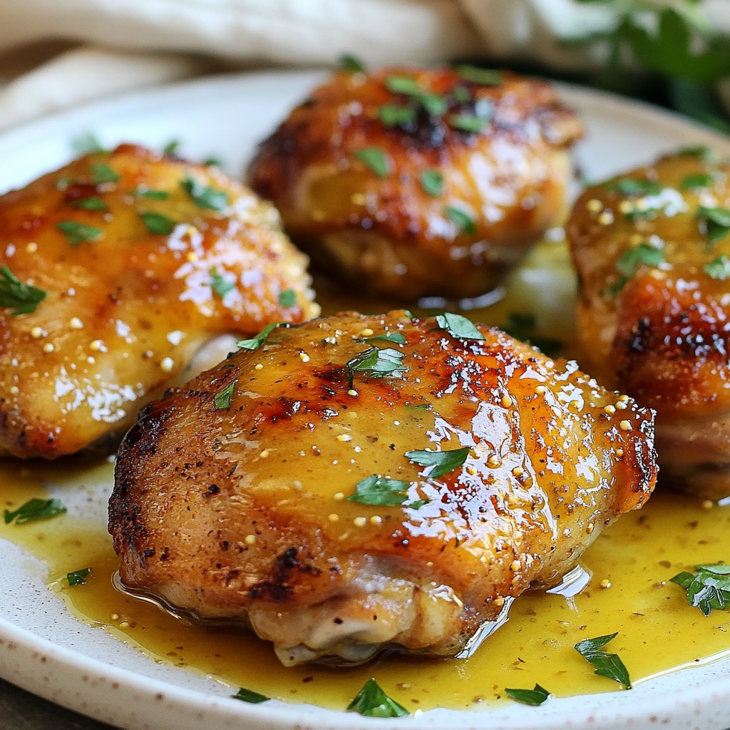 Savory Air Fryer Honey Mustard Chicken Thighs Recipe