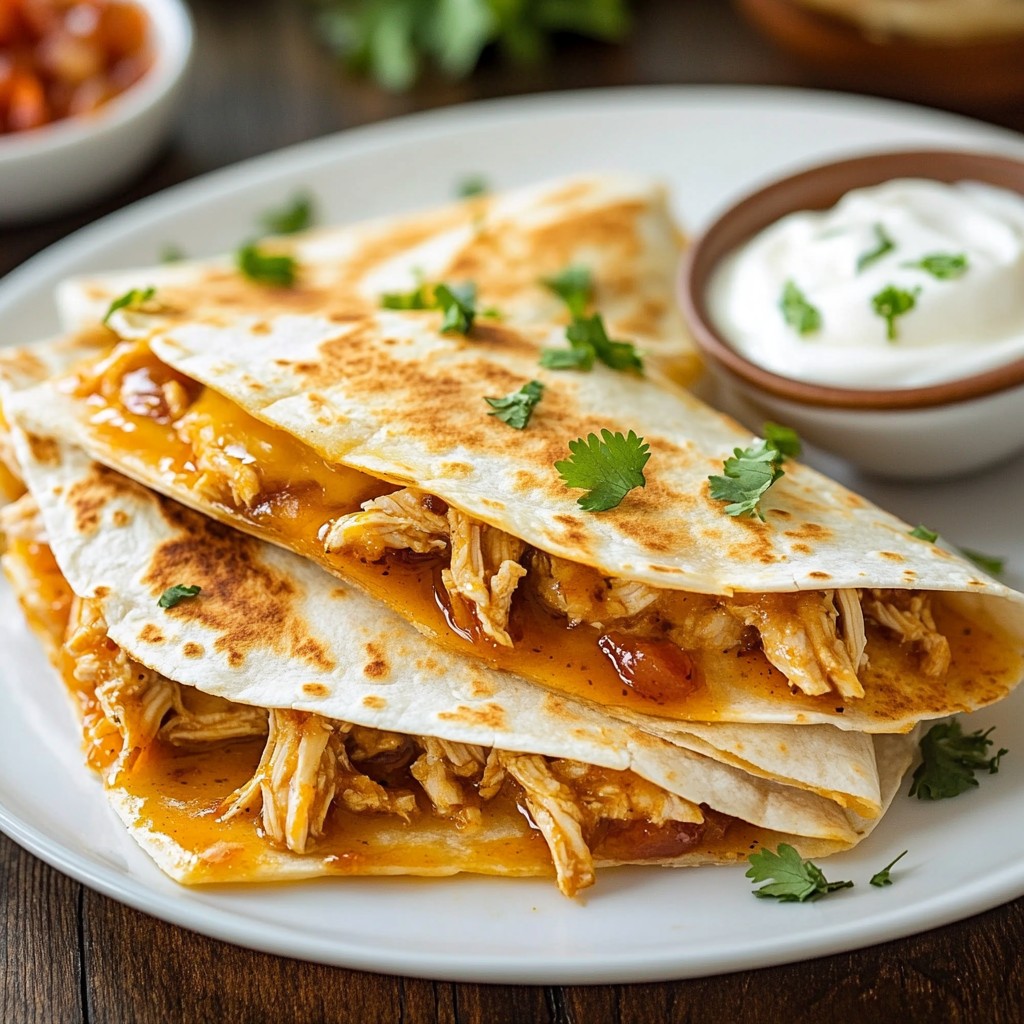 Honey Chipotle Chicken Quesadillas Flavorful Delight