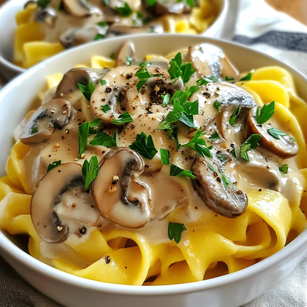 Creamy Mushroom Stroganoff Satisfying Comfort Food