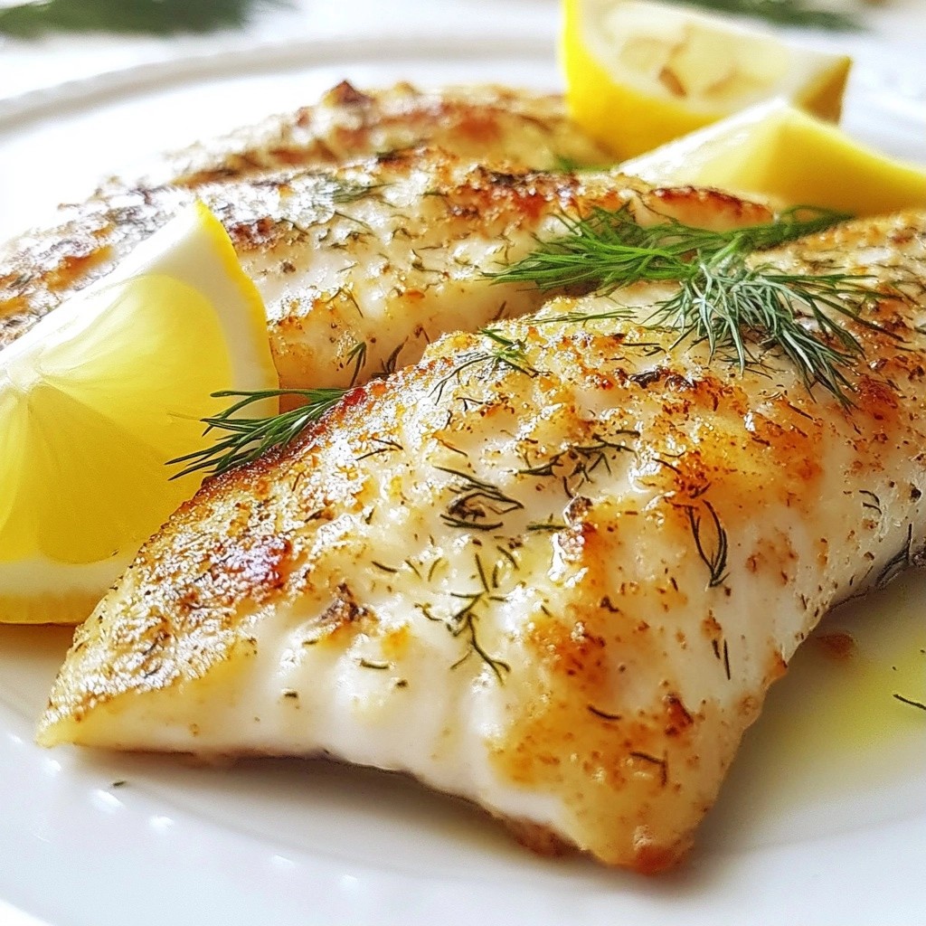 Tender Air-Fried Lemon Dill Tilapia Fillets Delight