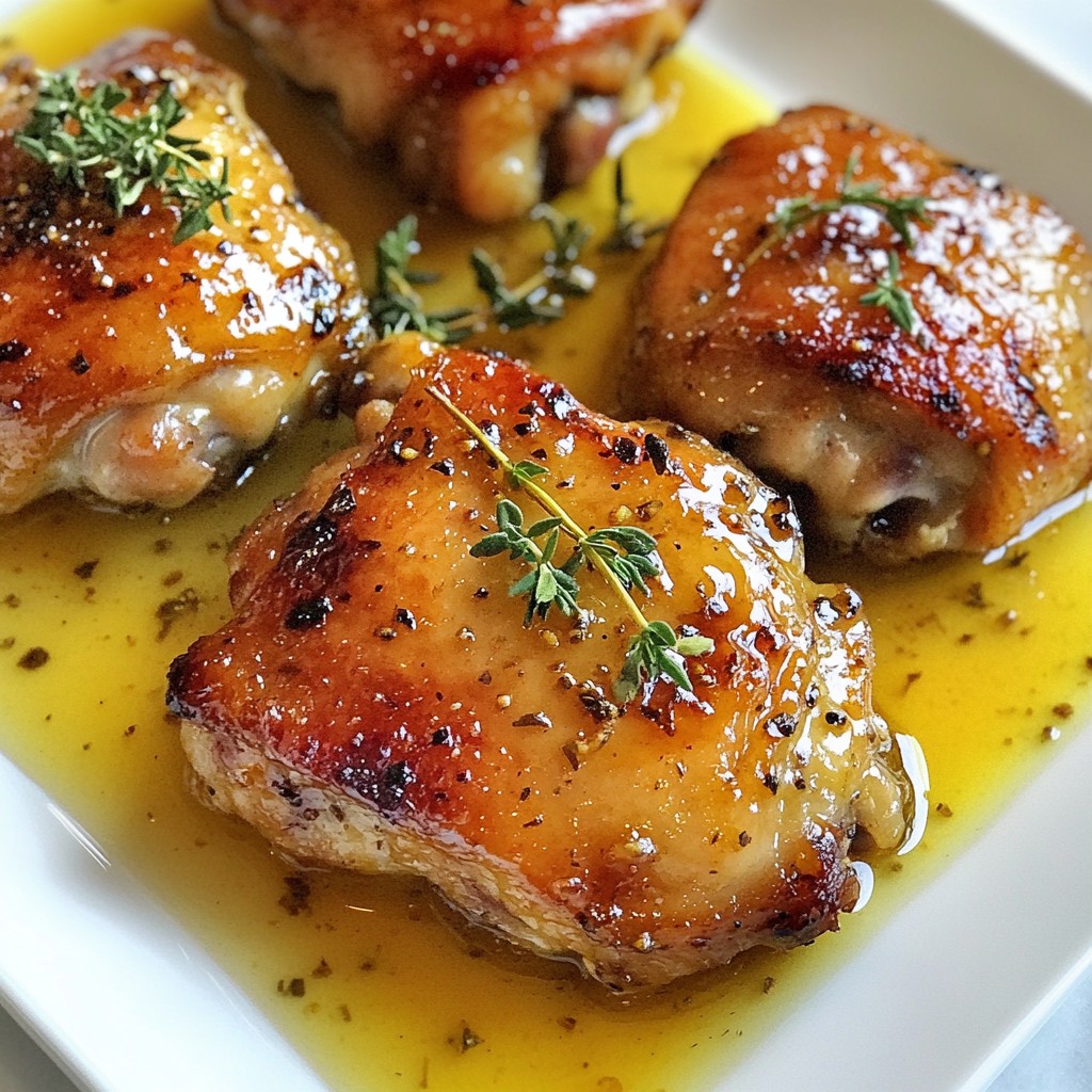 Honey Mustard Chicken Thighs Irresistible Flavor Dish