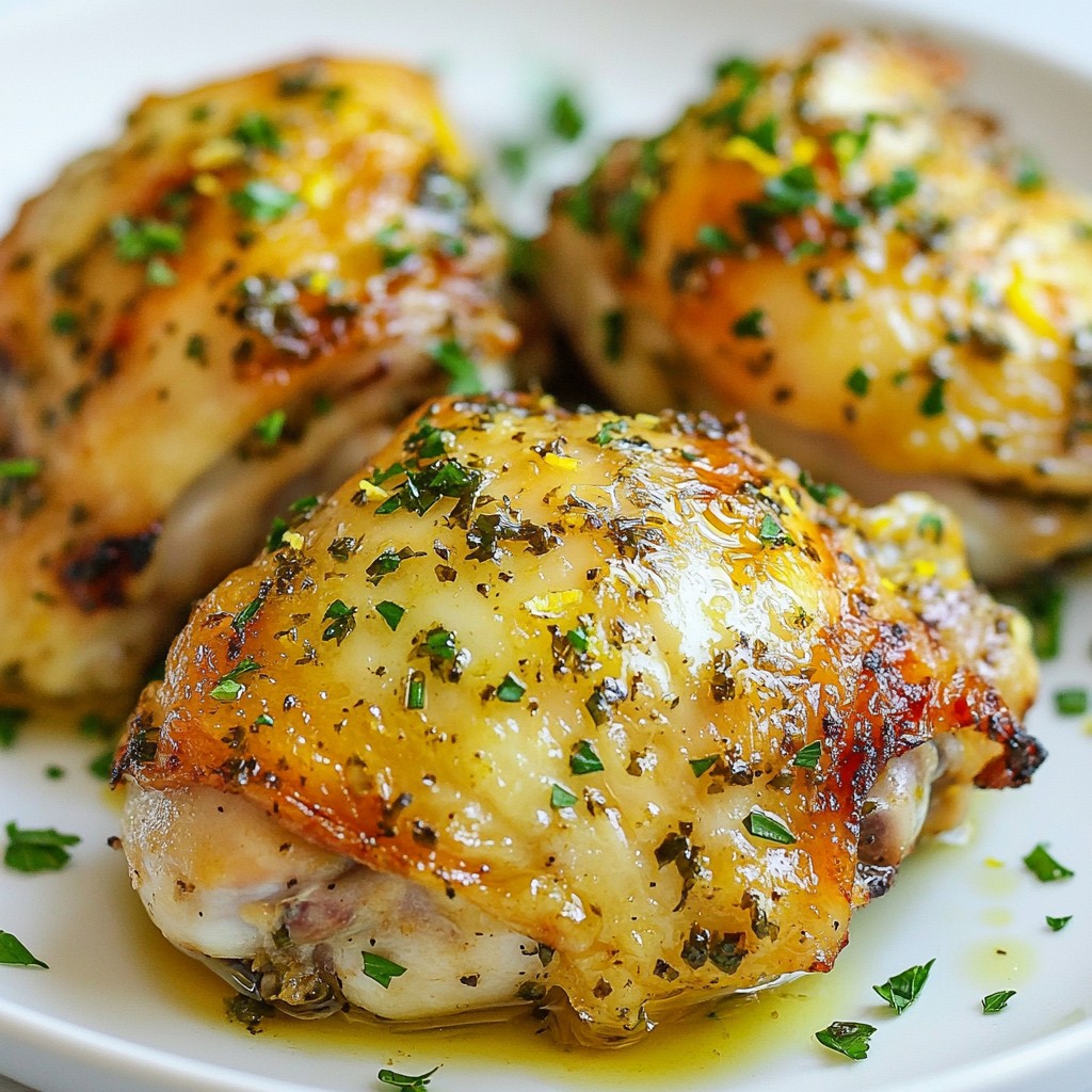 Savory Air Fryer Lemon Herb Chicken Thighs Recipe