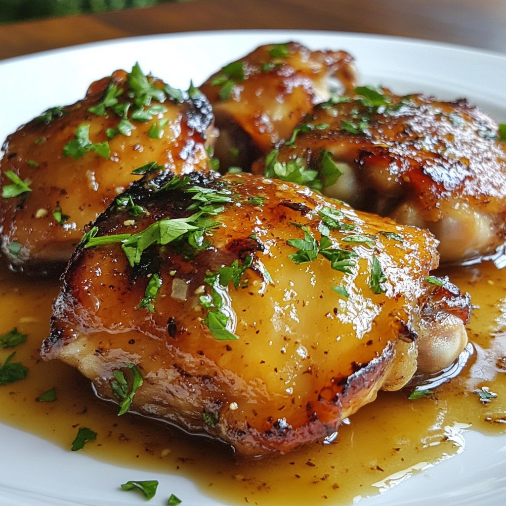 Brown Sugar Garlic Chicken Thighs Easy Dinner Recipe
