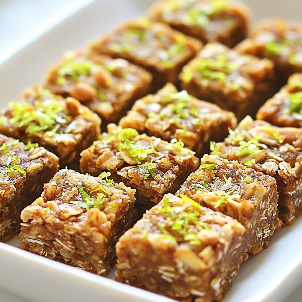 Coconut Lime Energy Bars Healthy Energy Boost Recipe