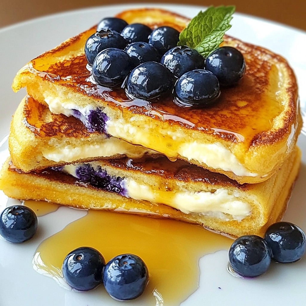 Blueberry Cheesecake French Toast Simple and Delicious
