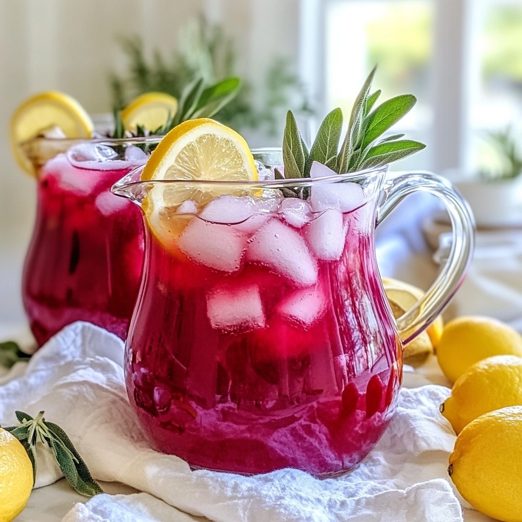 Blackberry Sage Lemonade Refreshing Summer Drink