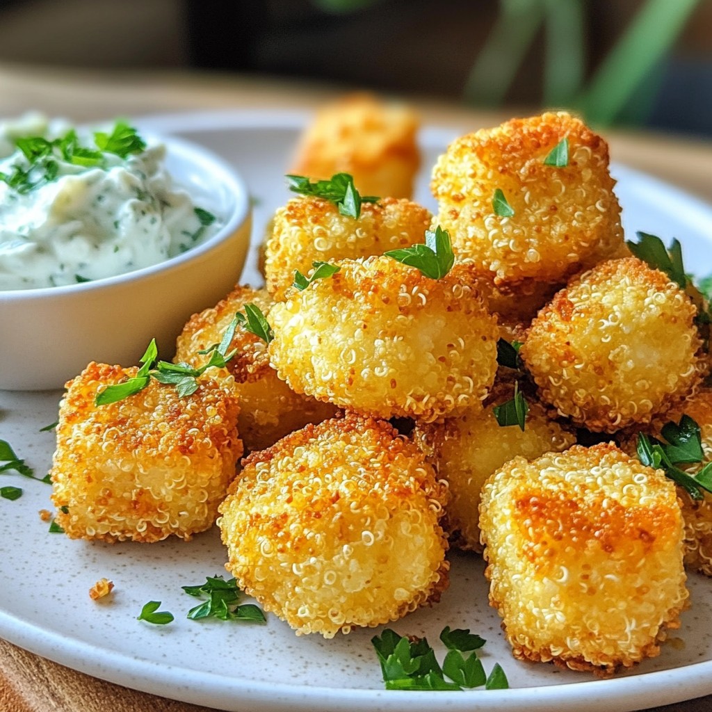 Crunchy Air-Fried Chickpea and Quinoa Bites Recipe