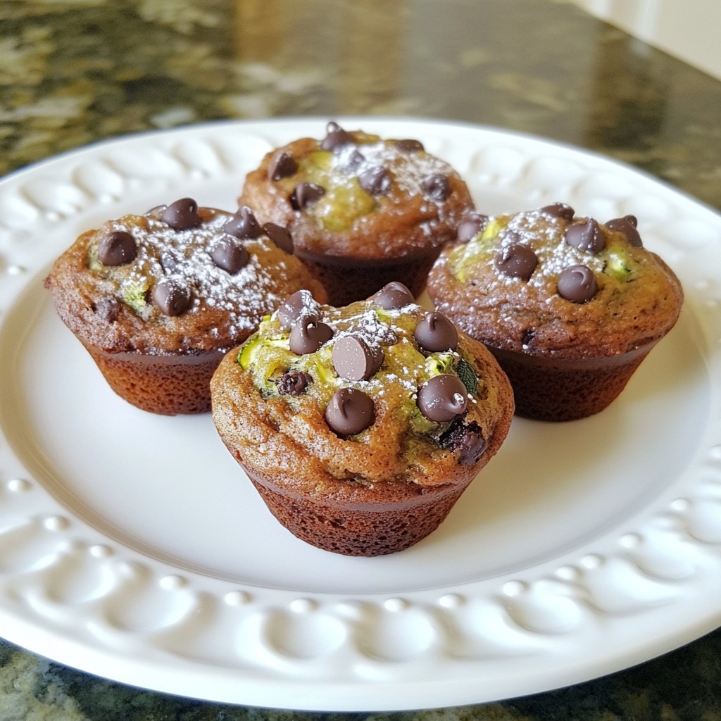 Chocolate Chip Zucchini Muffins Moist and Simple Recipe