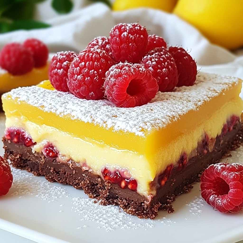 Raspberry Lemon Bars Delightful and Tangy Treat