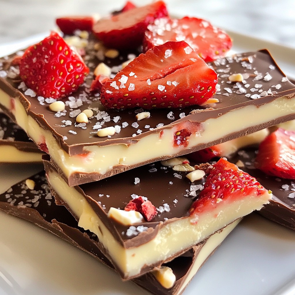 Chocolate Covered Strawberry Bark Simple Delightful Treat