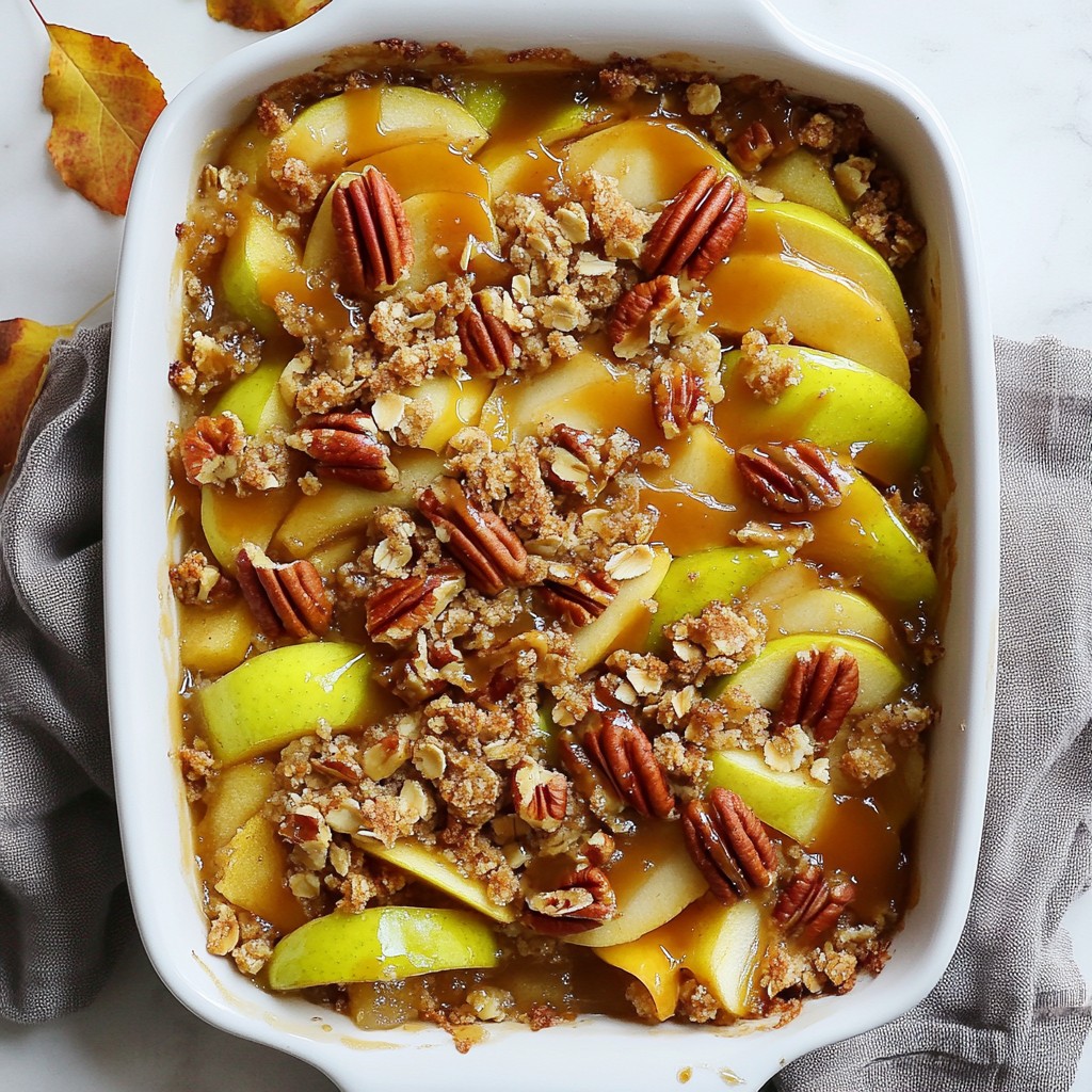 Caramel Pecan Apple Crisp Delightful Cozy Dessert