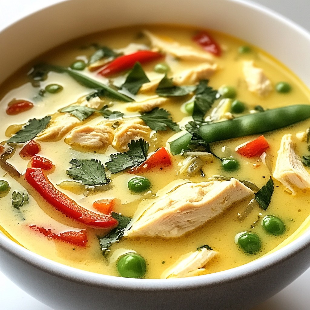 Coconut Lime Chicken Soup Healthy and Flavorful Delight