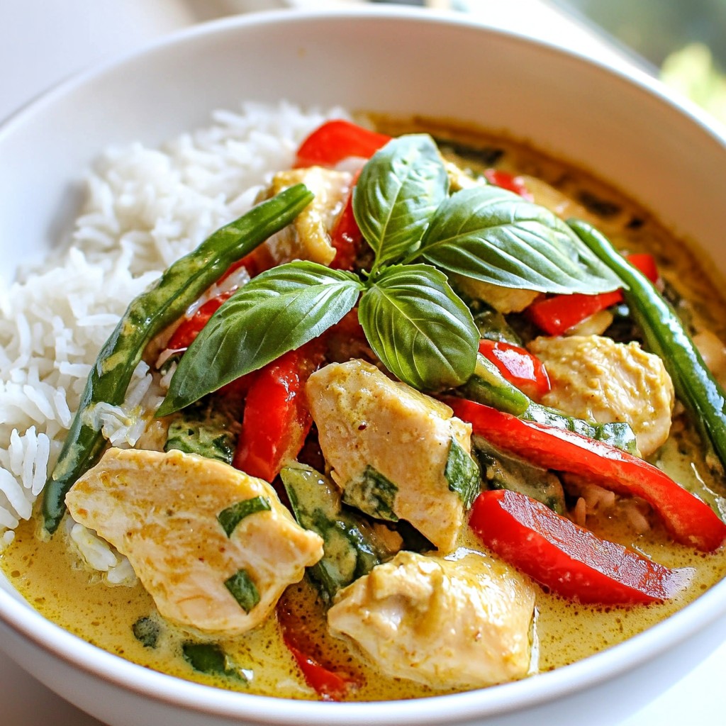 Thai Green Curry Chicken Spicy and Flavorful Dish