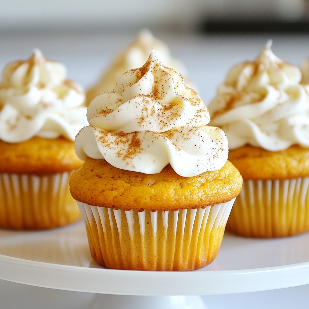 Pumpkin Spice Latte Cupcakes Delightful Fall Treat