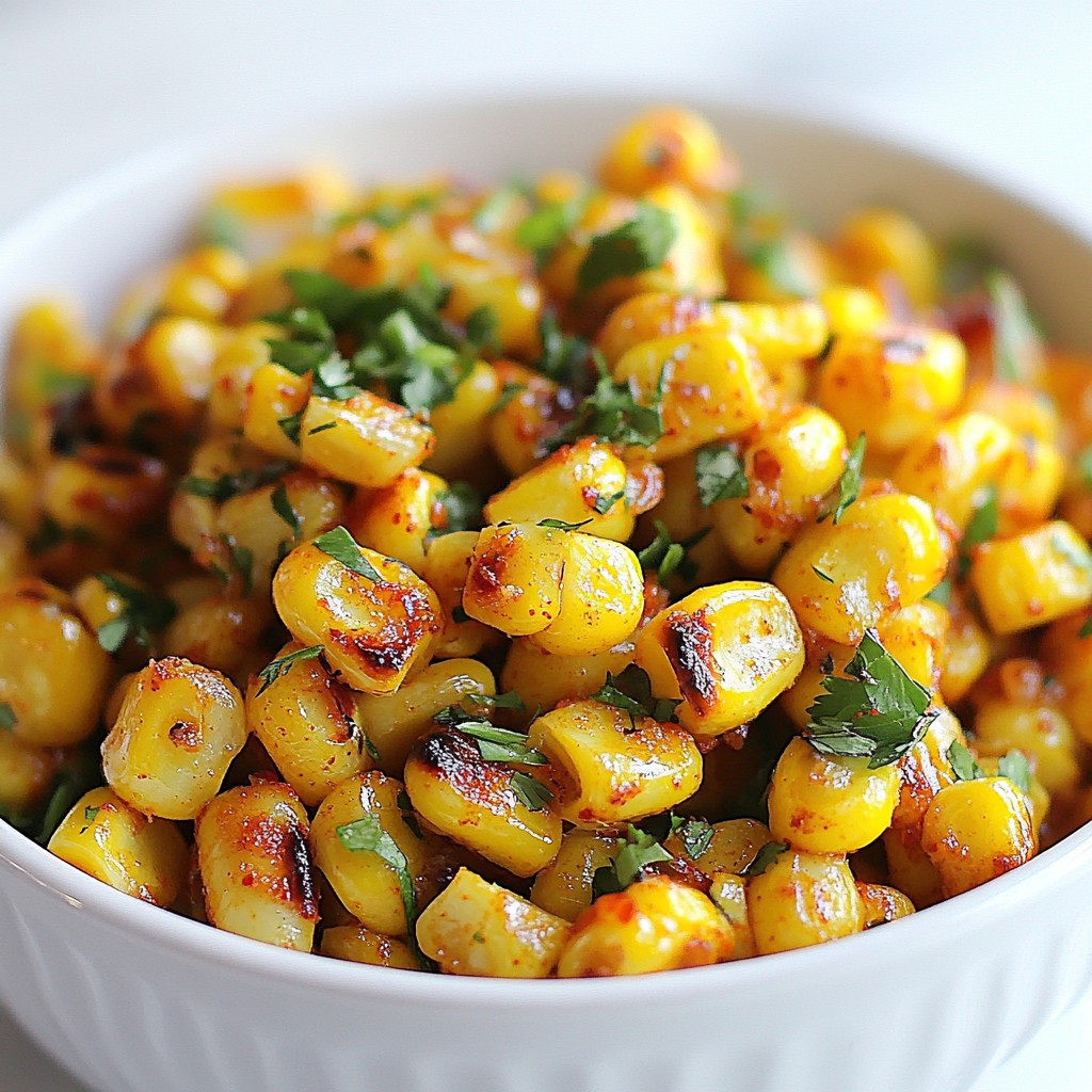 Zesty Air Fryer Lime Cilantro Corn Delight