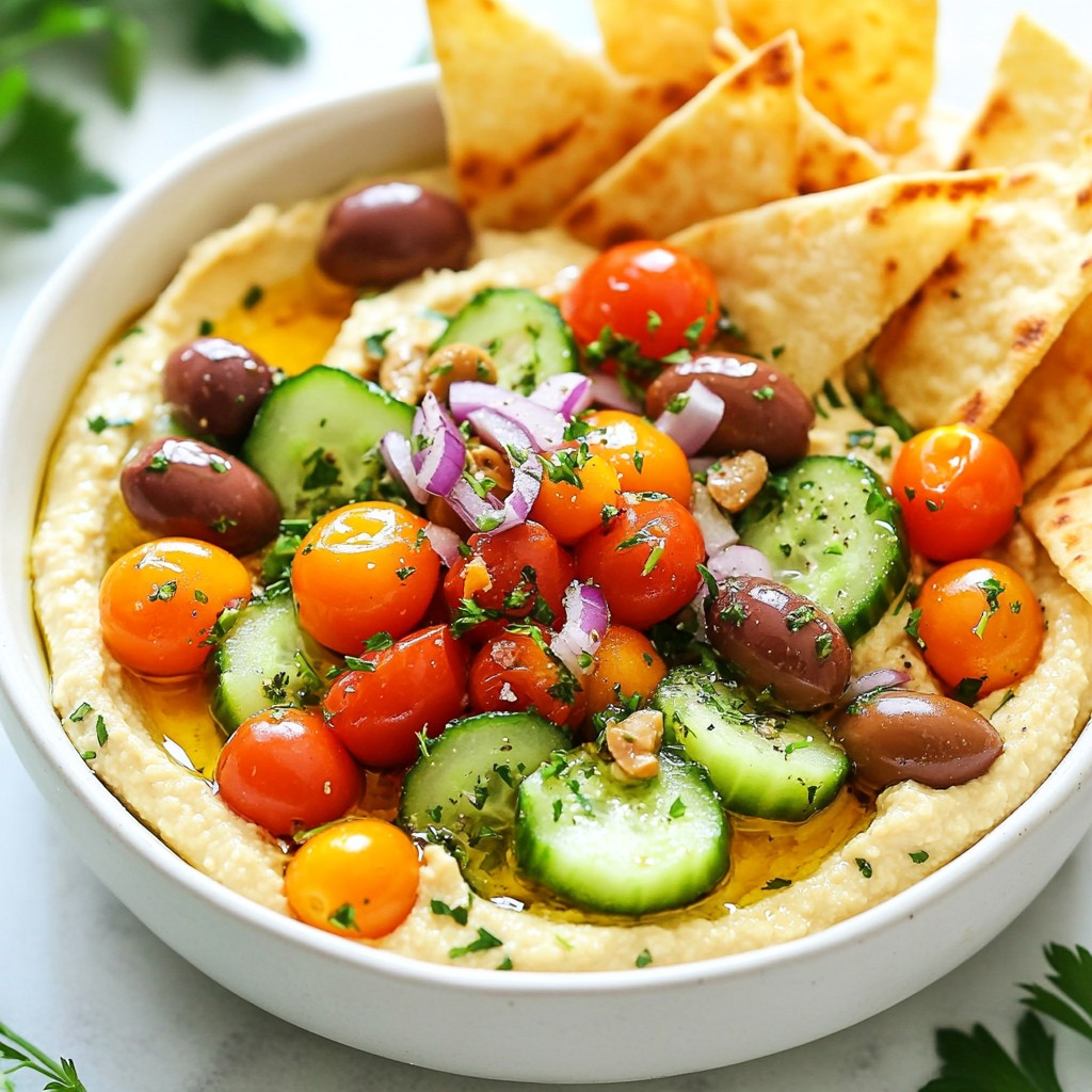 Mediterranean Hummus Bowl Fresh and Tasty Meal
