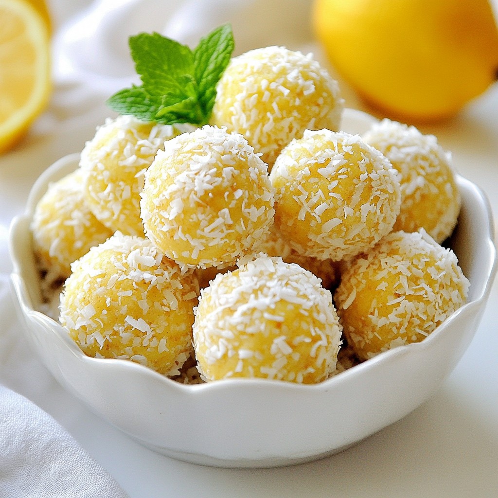 Lemon Coconut Energy Balls Tasty Fuel for Life