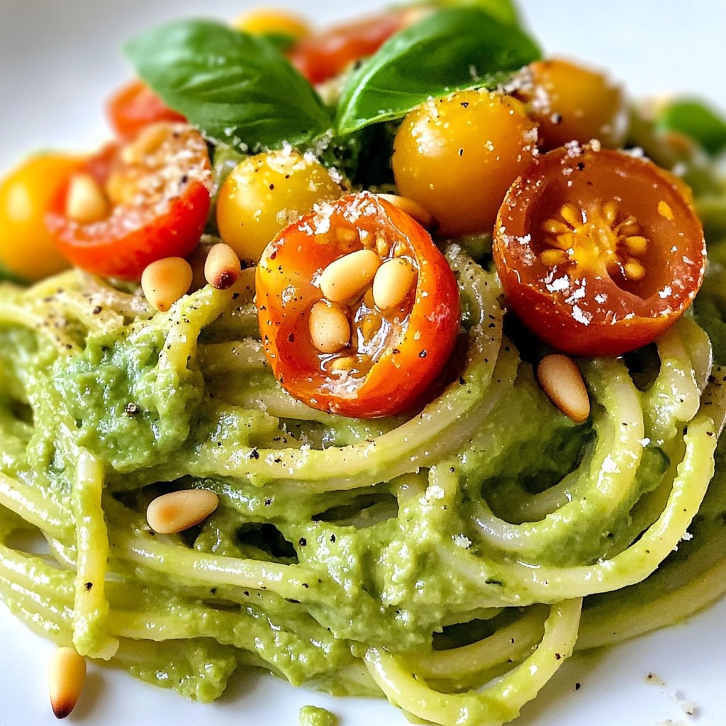 Creamy Avocado Pasta Simple and Tasty Delight