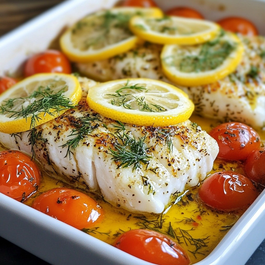 Lemon Dill Baked Cod Flavorful and Easy Dinner Recipe