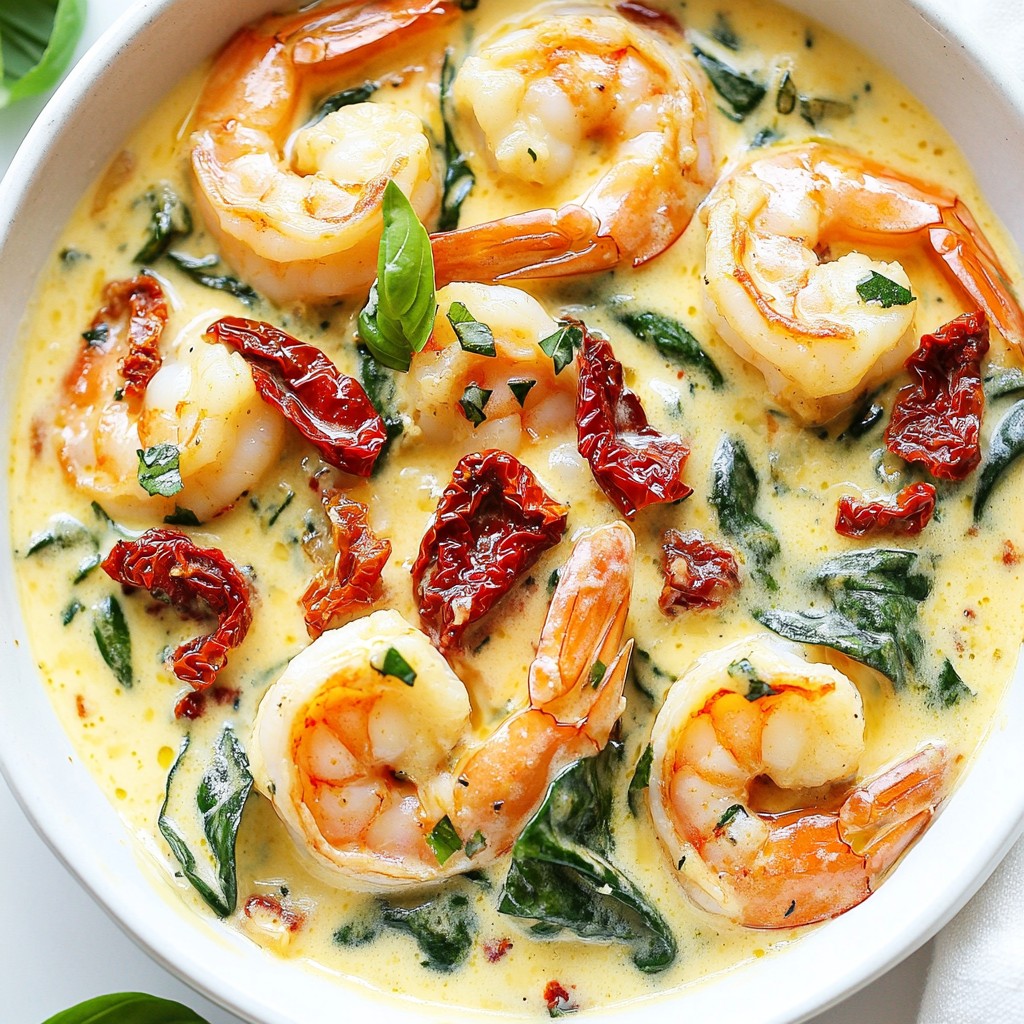 Creamy Tuscan Shrimp Flavorful and Simple Dish
