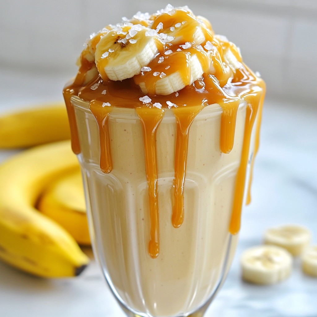 Salted Caramel Protein Shake Energizing Flavor Boost