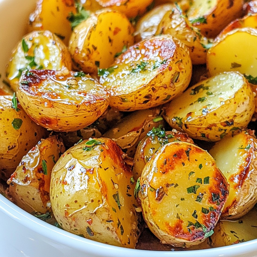 Garlic Herb Roasted Baby Potatoes Flavorful Side Dish