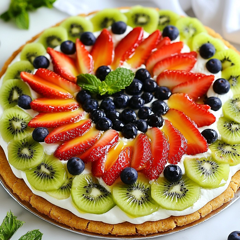 Strawberry Kiwi Fruit Pizza Simple and Tasty Delight