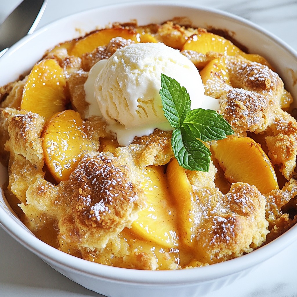Fresh Peach Cobbler Delightful Summer Dessert Recipe