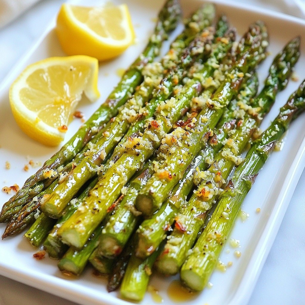 Garlic Parmesan Roasted Asparagus Delightful Side Dish