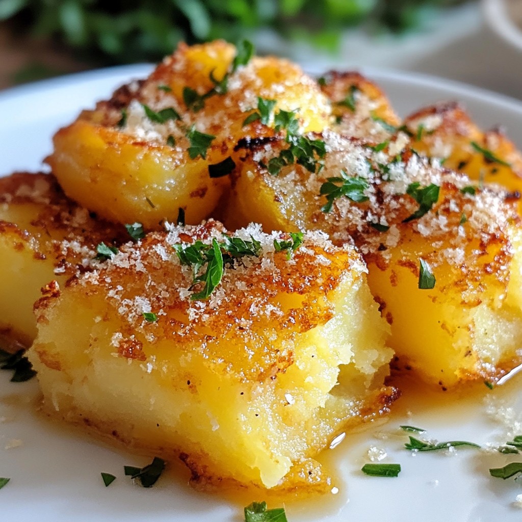 Smashed Parmesan Potatoes Crispy and Flavorful Delight