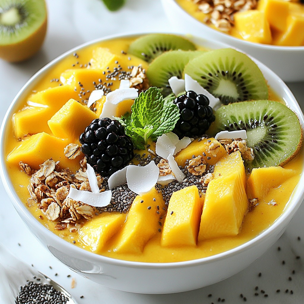 Tropical Mango Smoothie Bowls Flavorful and Refreshing