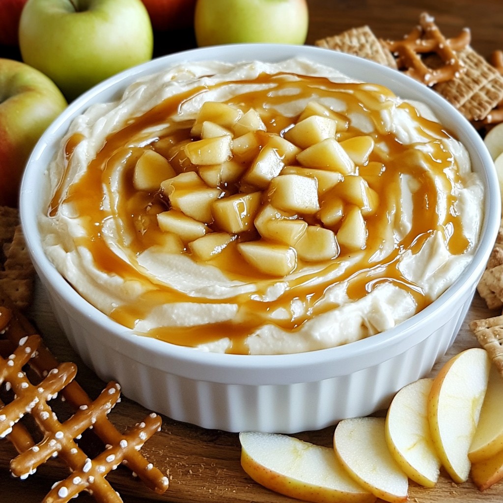 Caramel Apple Cheesecake Dip Simple and Delicious Treat
