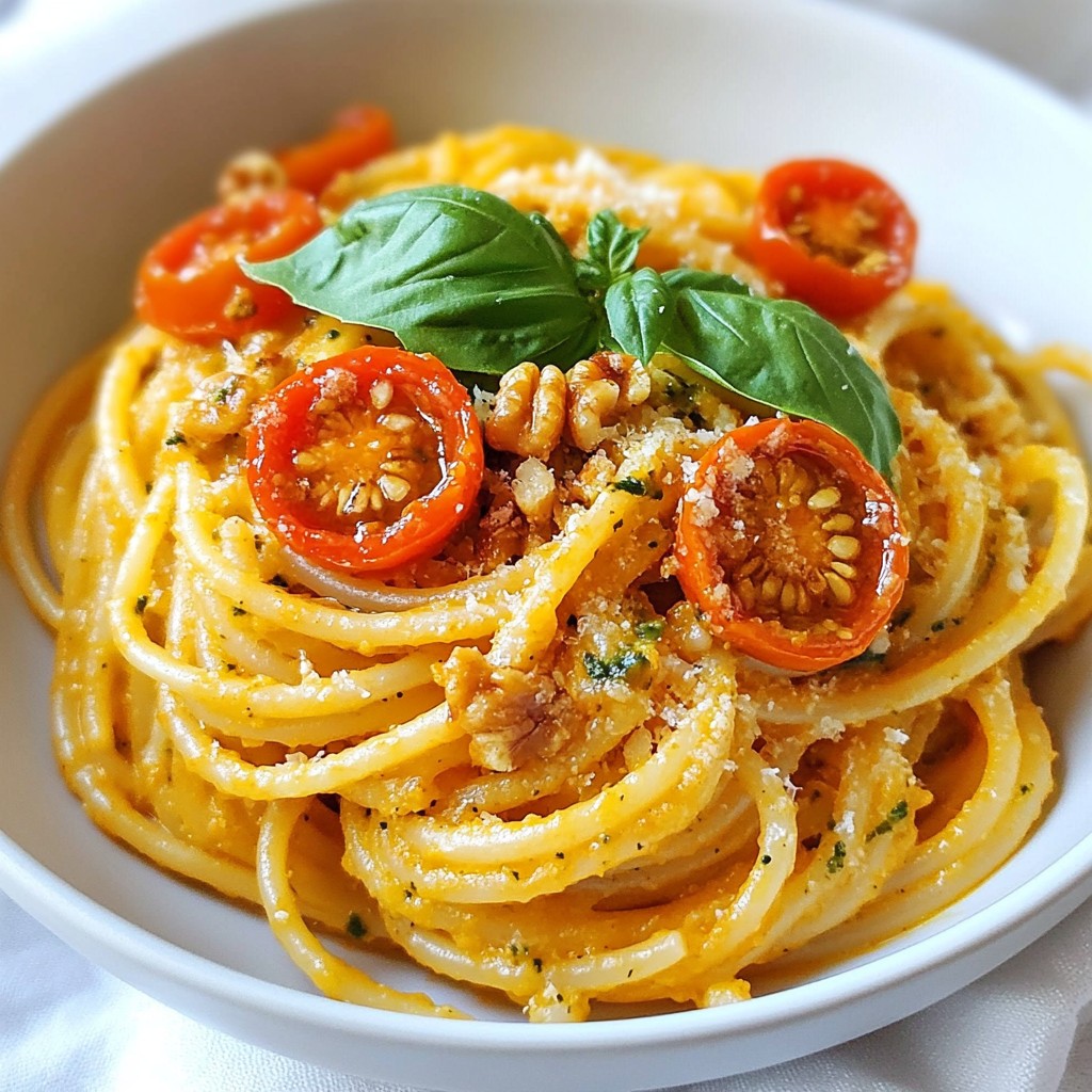 Roasted Red Pepper Pesto Pasta Flavorful and Easy Dish