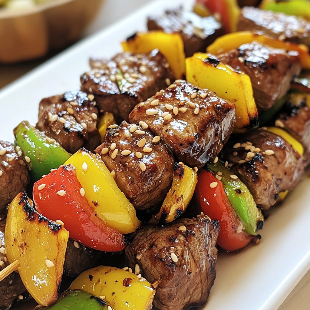 Teriyaki Beef Skewers Flavorful Grilled Delight