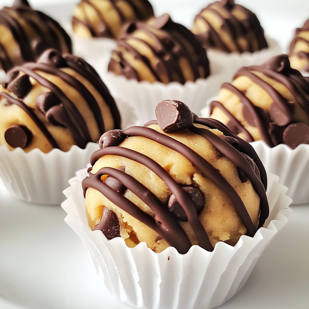 Chocolate Chip Cookie Dough Truffles Delicious Treat