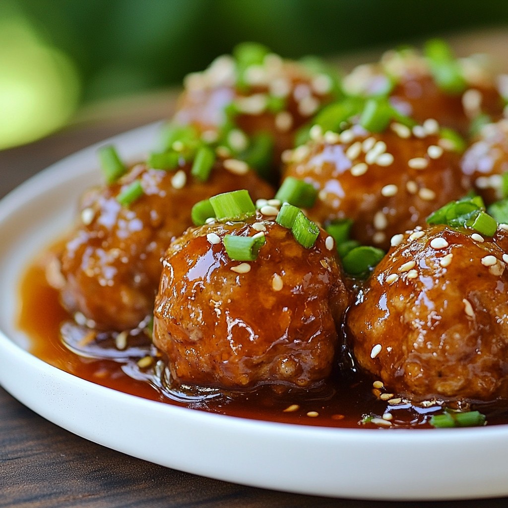 Honey Garlic Glazed Meatballs Simple and Tasty Recipe