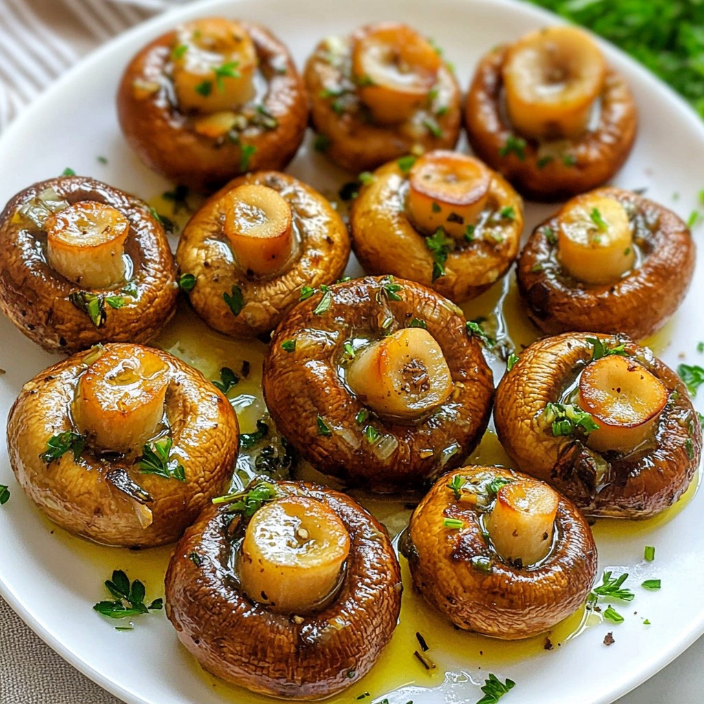 Garlic Herb Roasted Mushrooms Simple and Tasty Treat