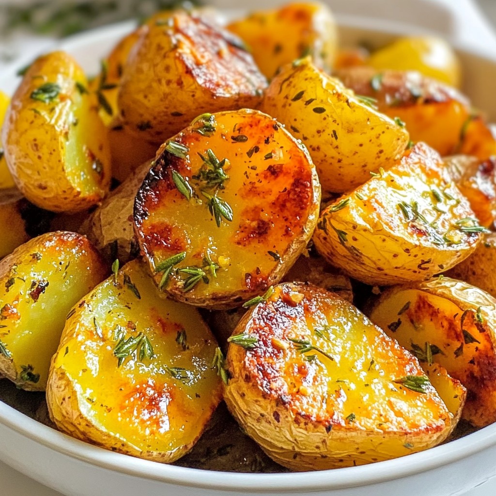 Crispy Air Fryer Herb Butter Baby Potatoes Delight